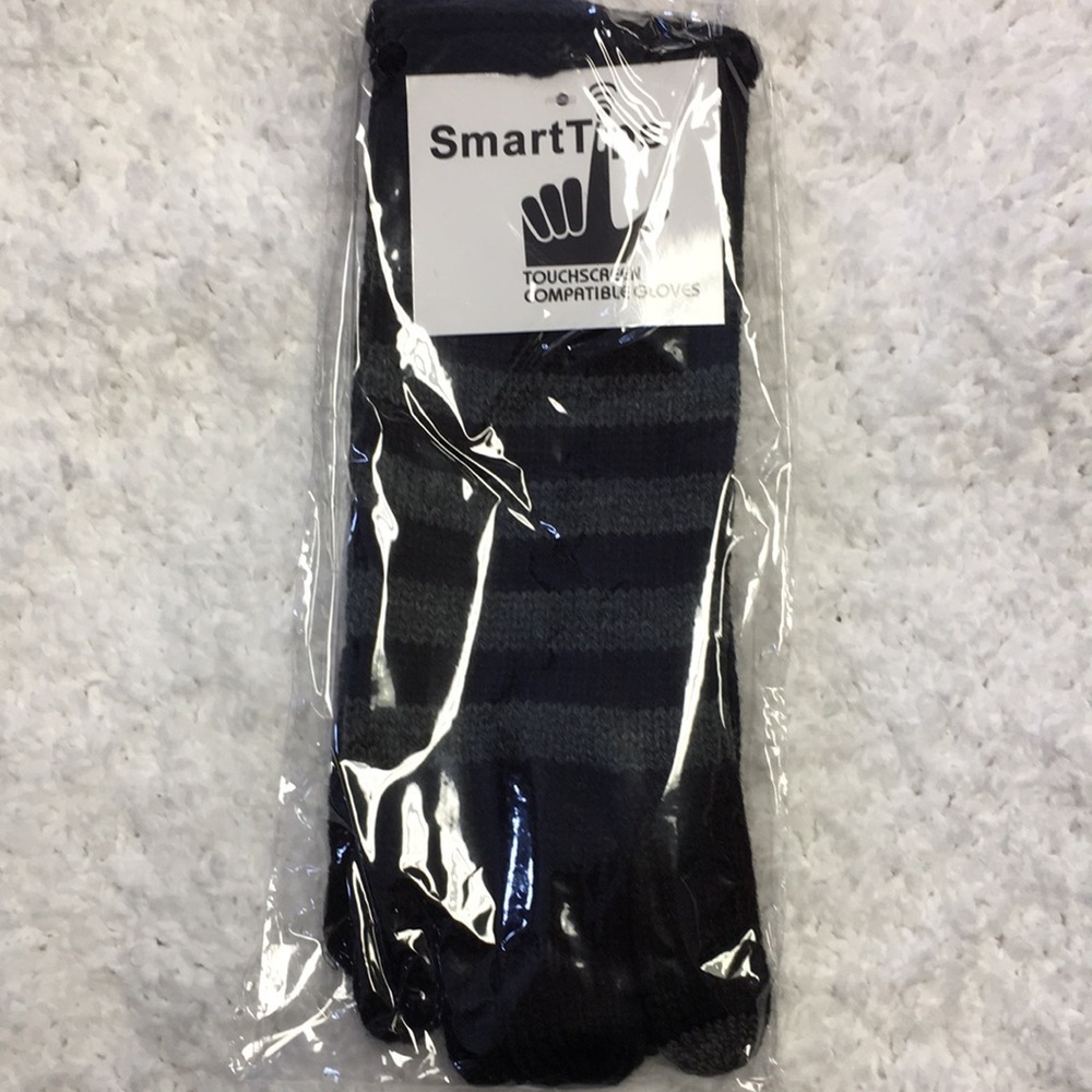 SmartTips Touchscreen Compatible Gloves-Grey/Black